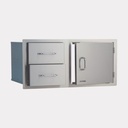38″ Door / Drawer Combo w/ 2 Drawers 55875