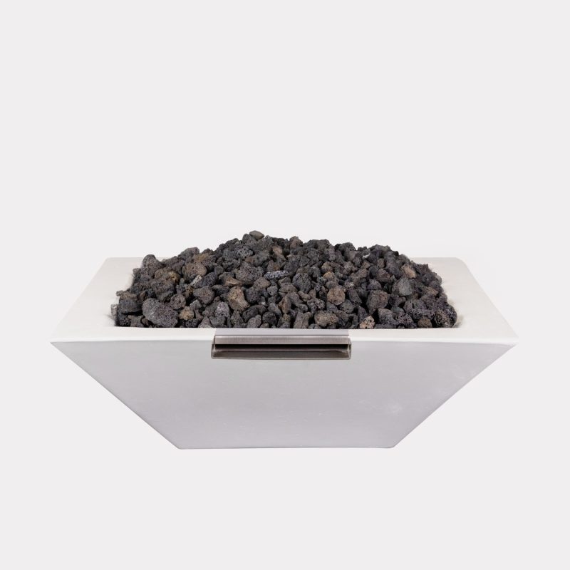 Classic Pearl Knife Edge Fire Bowl w/ water scupper (No Ignition)