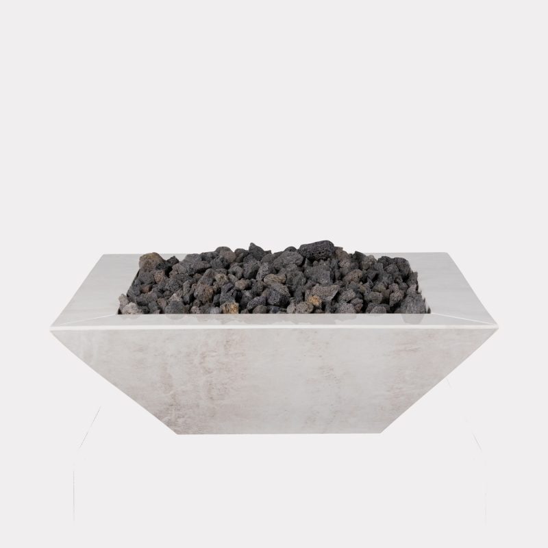 Ivory Knife Edge Fire Bowl (No Ignition)