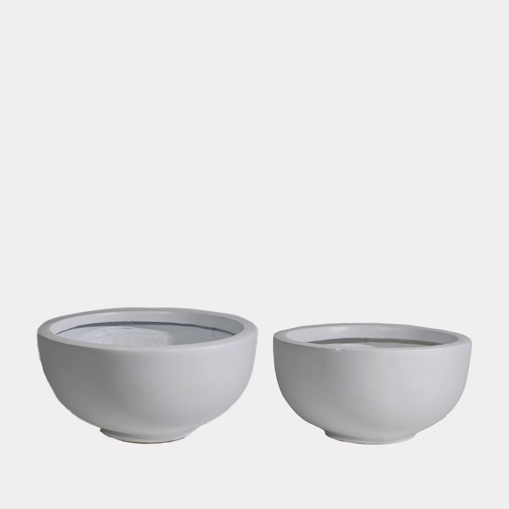 Del Mar Planter Pot Set (White)