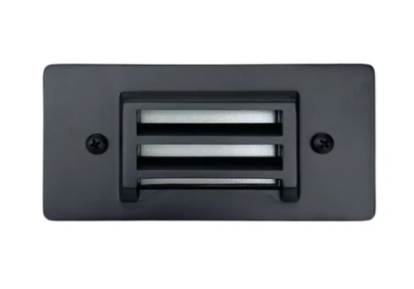 Fente Black Cast Brass Step & Deck Light | Surface Flush Mount