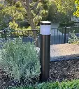 Brilia Cast Brass Bollard Contemporary Pathway Natural Bronze
