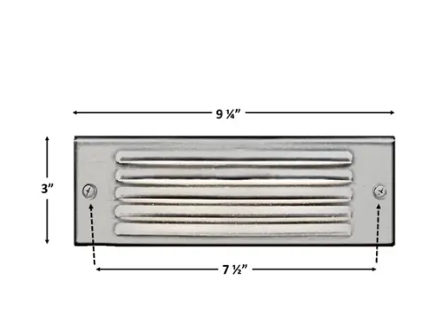 Trois Cast Brass Step & Deck Light Natural Bronze | Surface Flush Mount