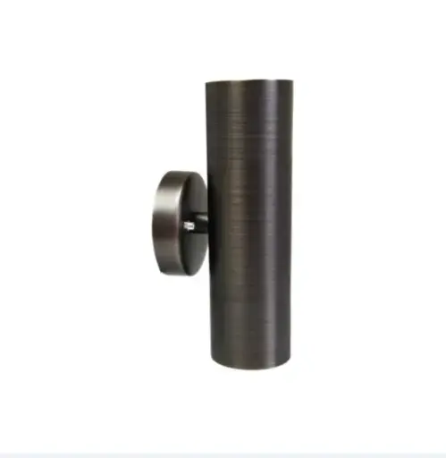 Canette-Ellipse Solid Cast Brass Up & Down Light Natural Bronze