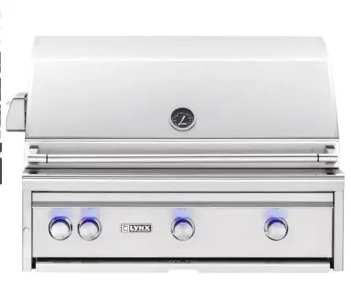 Lynx L36ATR-NG Professional 36-Inch Built-In All Infrared Trident Natural Gas Grill with Rotisserie